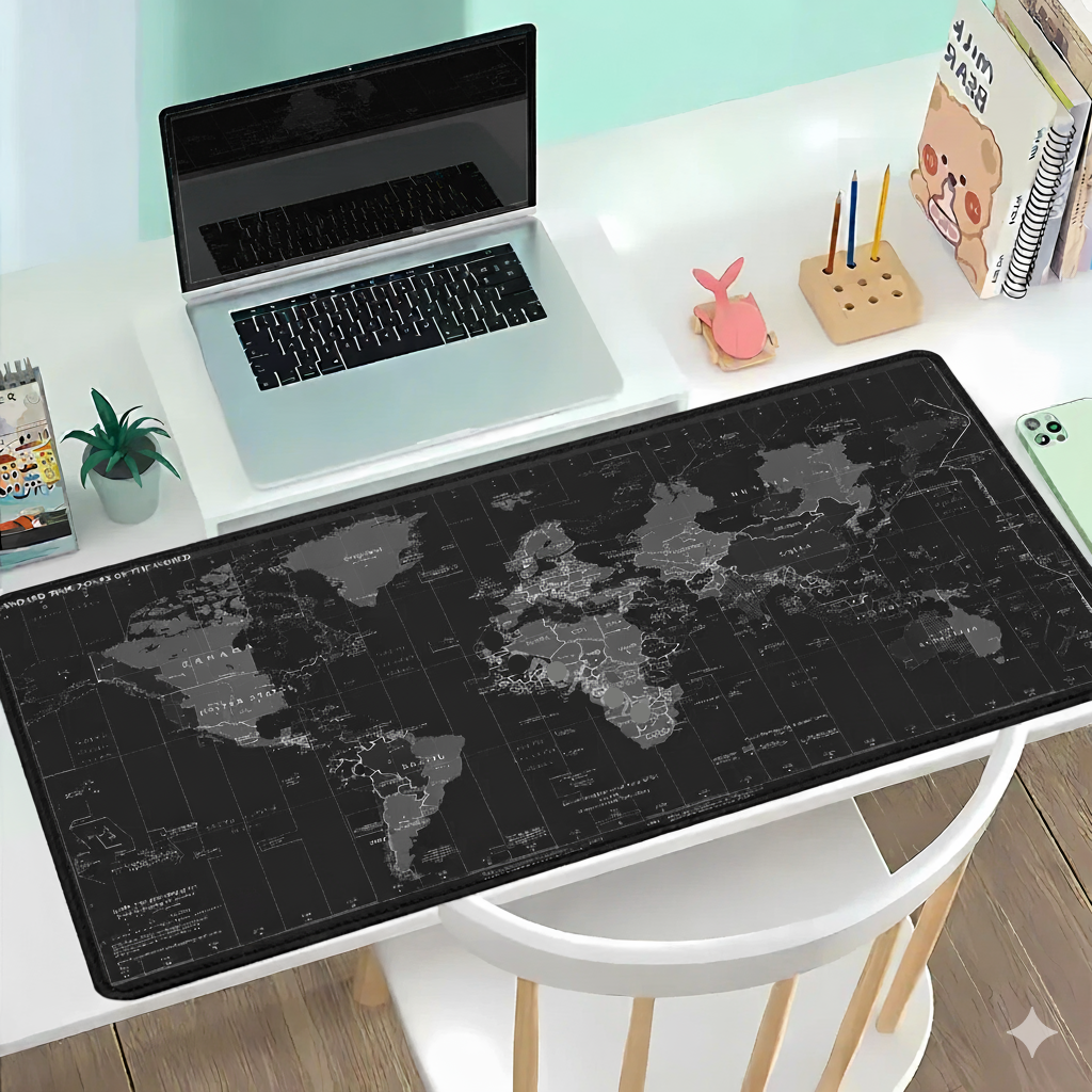 Tapis de Souris XXL Carte du Monde