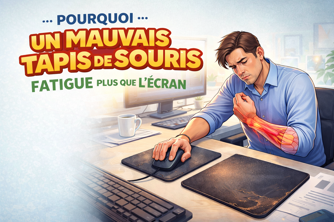 un mauvais tapis de souris fatigue