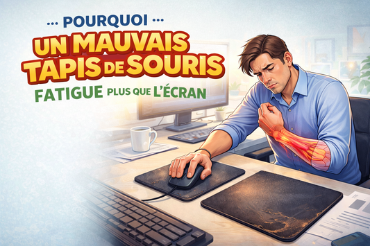 un mauvais tapis de souris fatigue