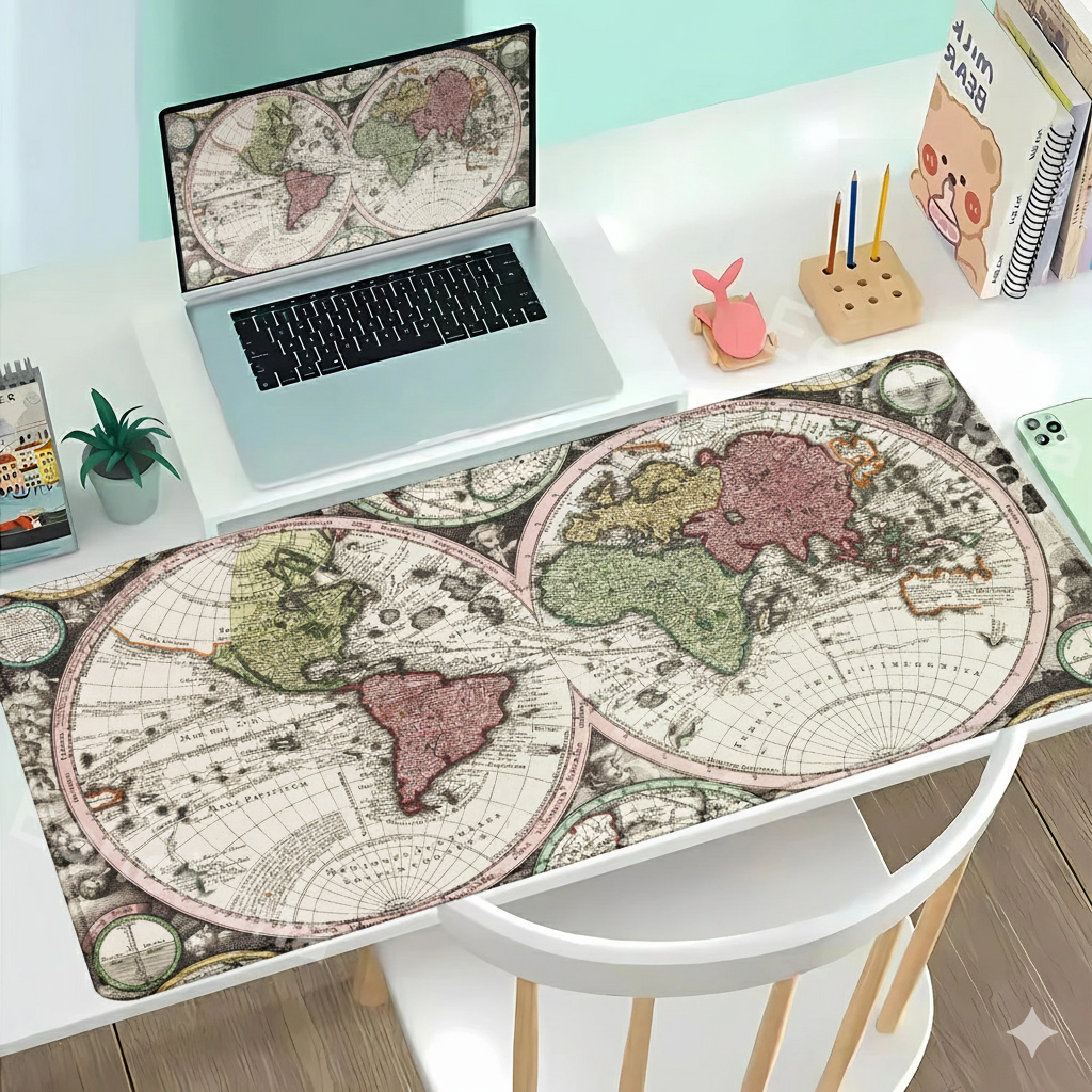 Tapis de Souris XXL Carte du Monde
