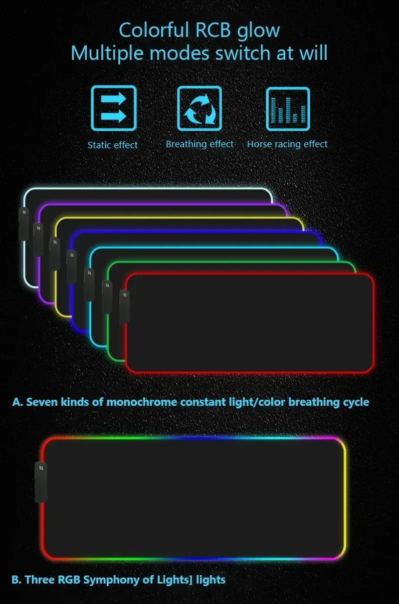 Tapis de Souris RGB Personnalisé