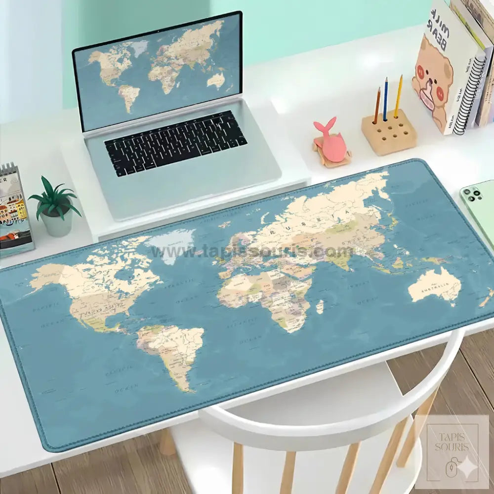 Tapis de Souris XXL Carte du Monde