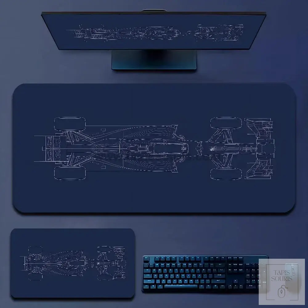 Tapis de Souris Gamer Formule 1 - 7 / 60x30cm x 2mm