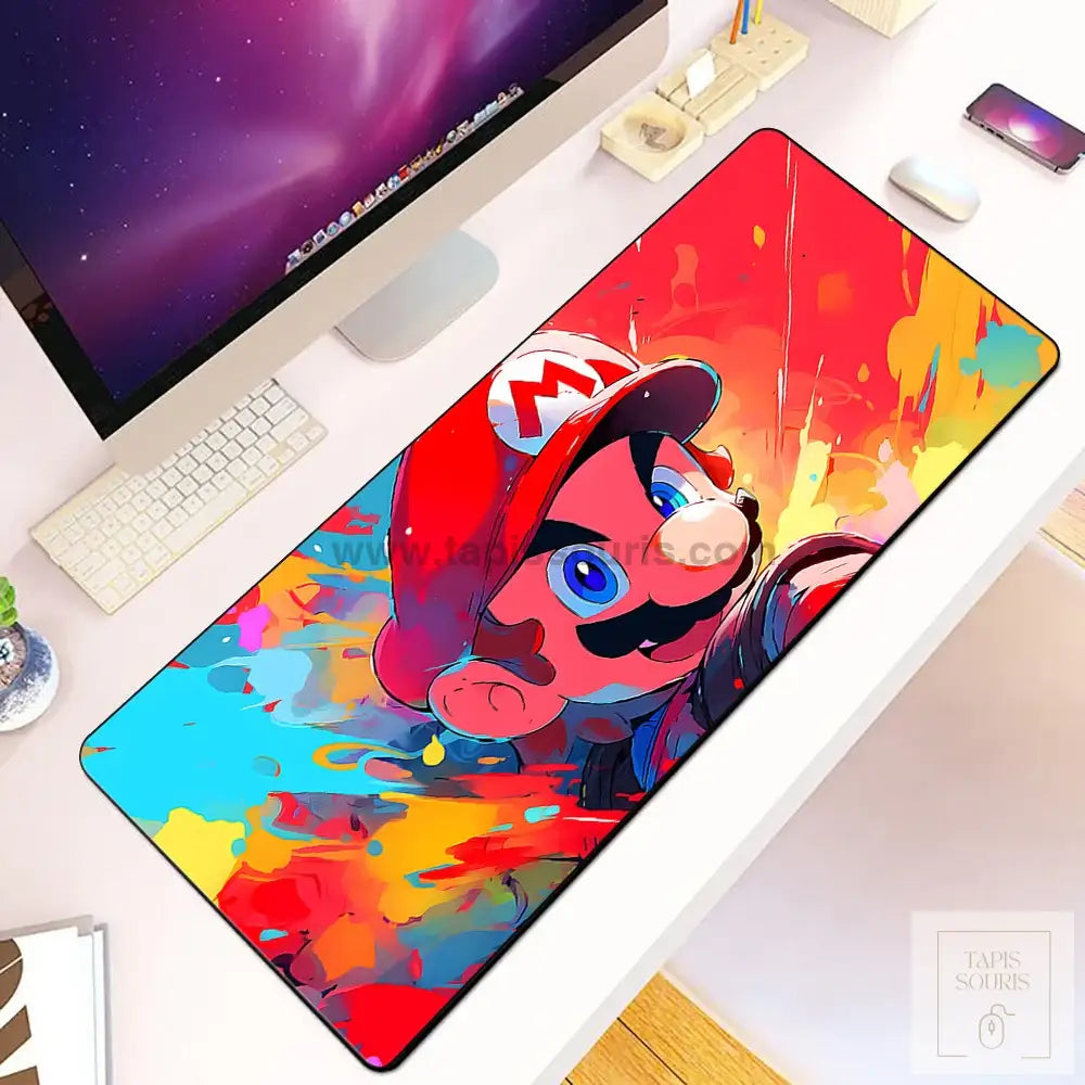 Tapis de Souris Gamer Mario - 15 / 60x30cm x 2mm