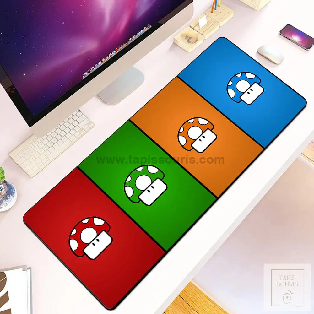 Tapis de Souris Gamer Mario - 16 / 60x30cm x 2mm