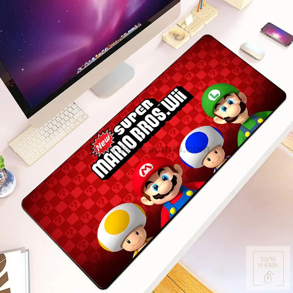 Tapis de Souris Gamer Mario - 3 / 60x30cm x 2mm