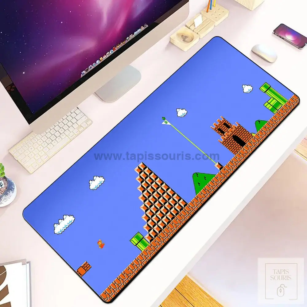 Tapis de Souris Gamer Mario - 6 / 60x30cm x 2mm