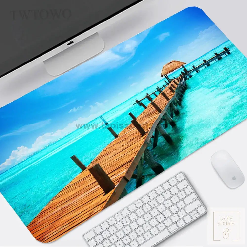 Tapis de Souris Gamer Plage - 1 / 60x30cm x 2mm