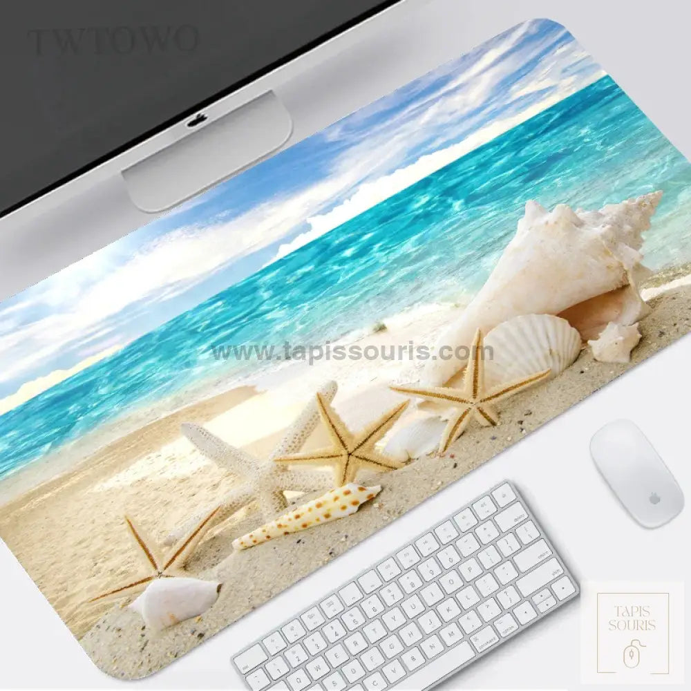 Tapis de Souris Gamer Plage - 9 / 60x30cm x 2mm