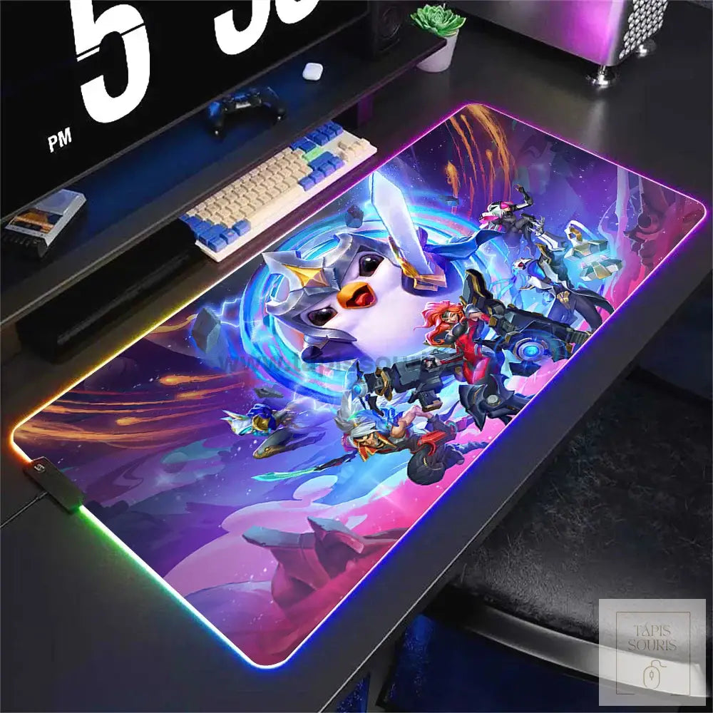 Tapis de Souris RGB League Of Legends - 13 / 35x25cm x 3mm - Petite taille
