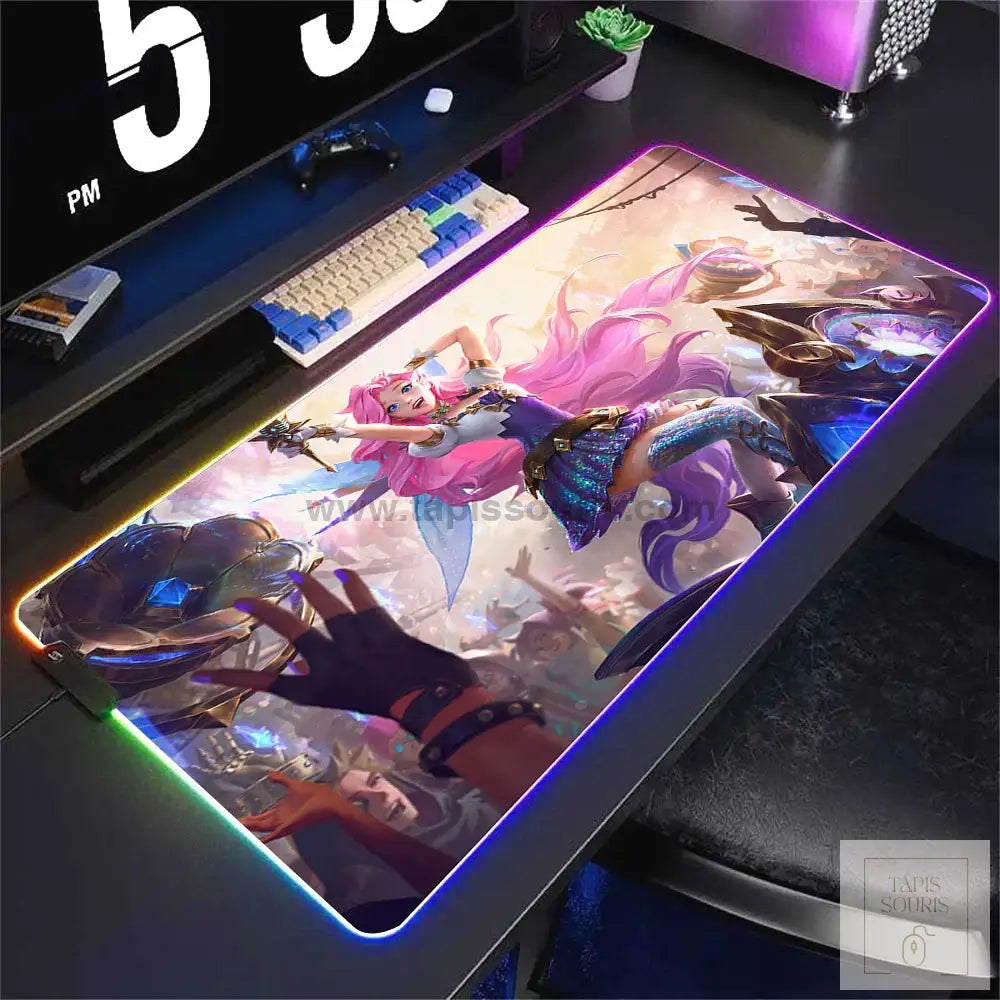 Tapis de Souris RGB League Of Legends - 15 / 35x25cm x 3mm - Petite taille
