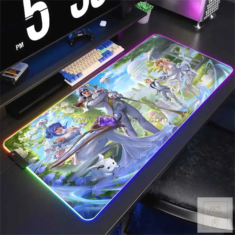 Tapis de Souris RGB League Of Legends - 16 / 35x25cm x 3mm - Petite taille