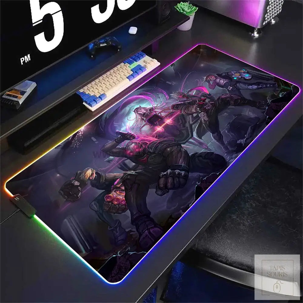 Tapis de Souris RGB League Of Legends - 18 / 35x25cm x 3mm - Petite taille