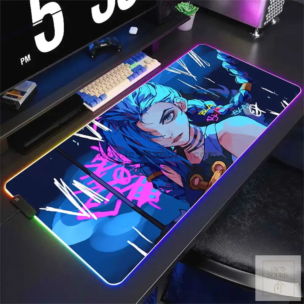 Tapis de Souris RGB League Of Legends - 19 / 35x25cm x 3mm - Petite taille