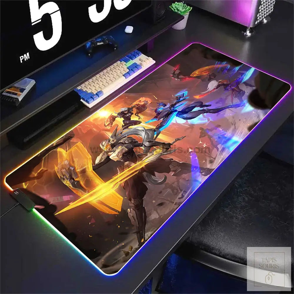 Tapis de Souris RGB League Of Legends - 21 / 35x25cm x 3mm - Petite taille