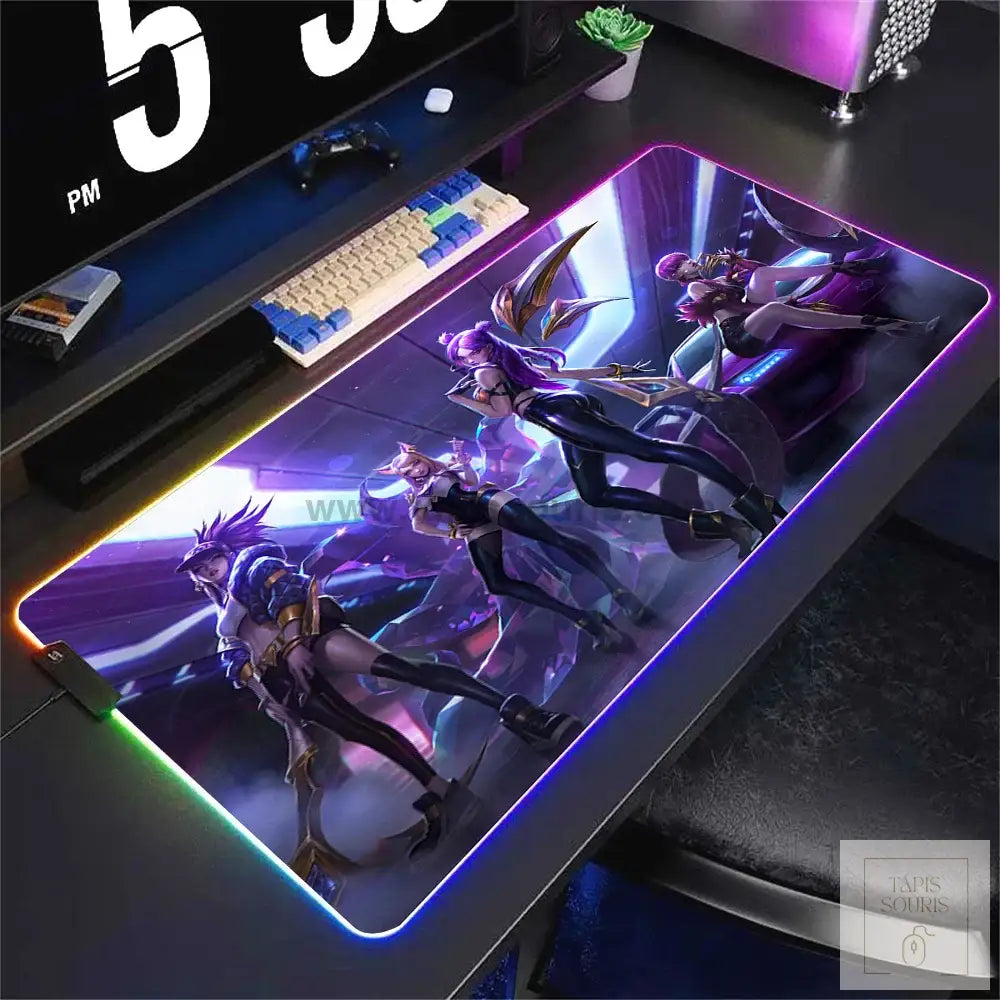 Tapis de Souris RGB League Of Legends - 8 / 35x25cm x 3mm - Petite taille