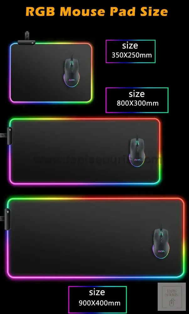 Tapis de Souris RGB Personnalisé
