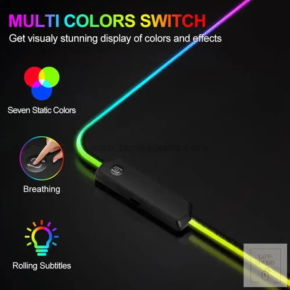 Tapis de Souris RGB Personnalisé