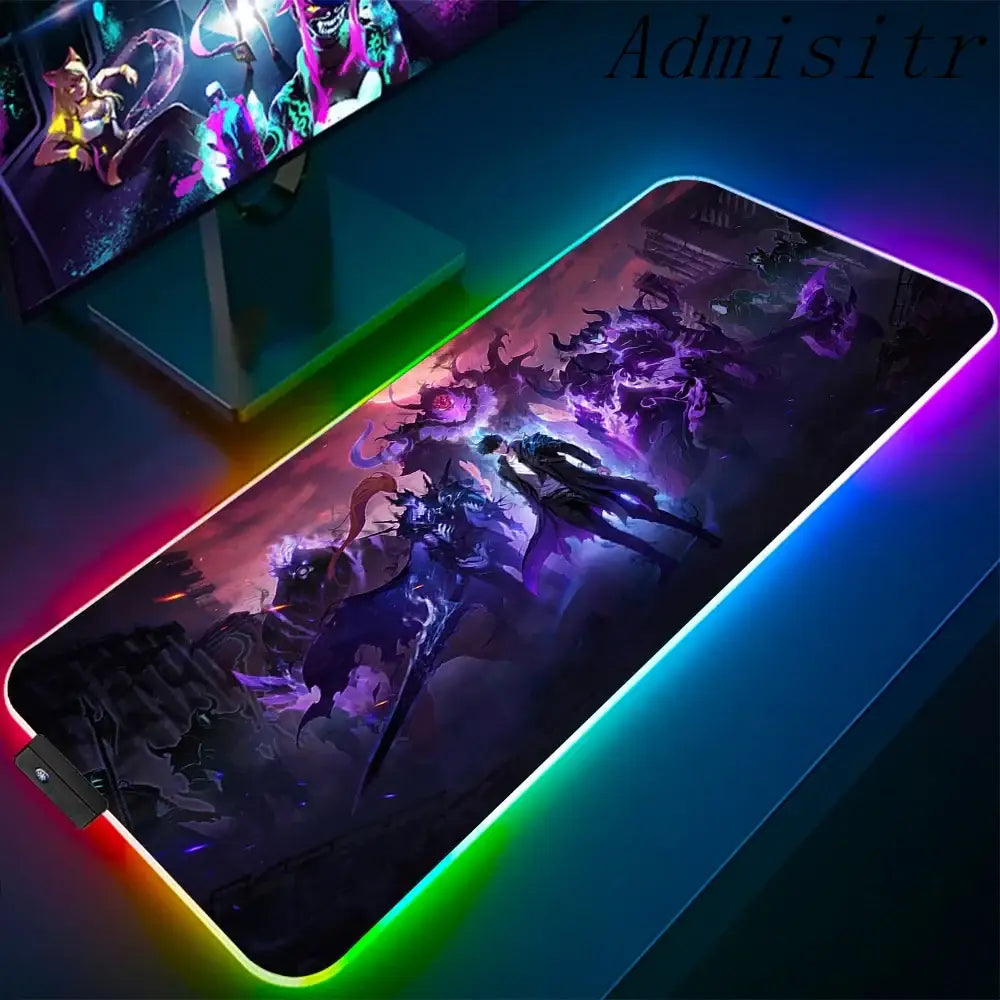 Tapis de Souris RGB Solo Leveling - 1 / 35x25cm x 3mm - Petite taille