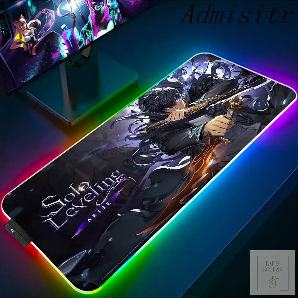 Tapis de Souris RGB Solo Leveling - 14 / 35x25cm x 3mm - Petite taille