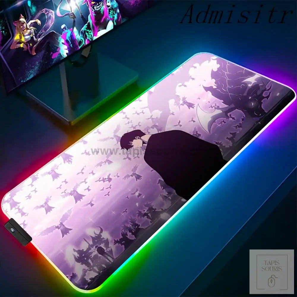 Tapis de Souris RGB Solo Leveling - 2 / 35x25cm x 3mm - Petite taille