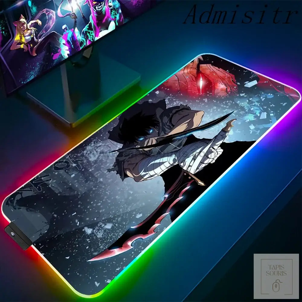 Tapis de Souris RGB Solo Leveling - 3 / 35x25cm x 3mm - Petite taille