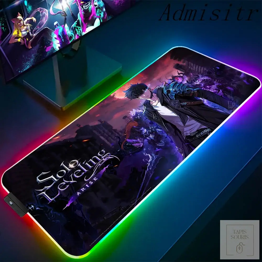 Tapis de Souris RGB Solo Leveling - 5 / 35x25cm x 3mm - Petite taille