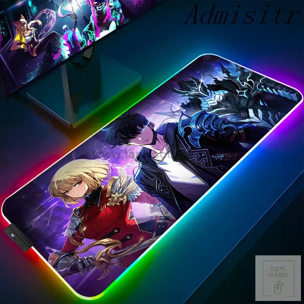 Tapis de Souris RGB Solo Leveling - 9 / 35x25cm x 3mm - Petite taille