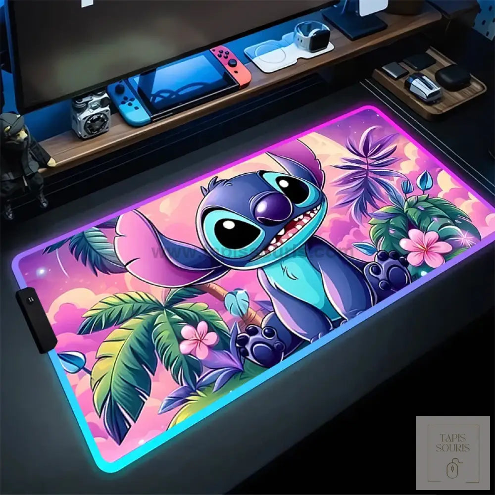 Tapis de Souris RGB Stitch - 10 / 35x25cm x 3mm - Petite taille