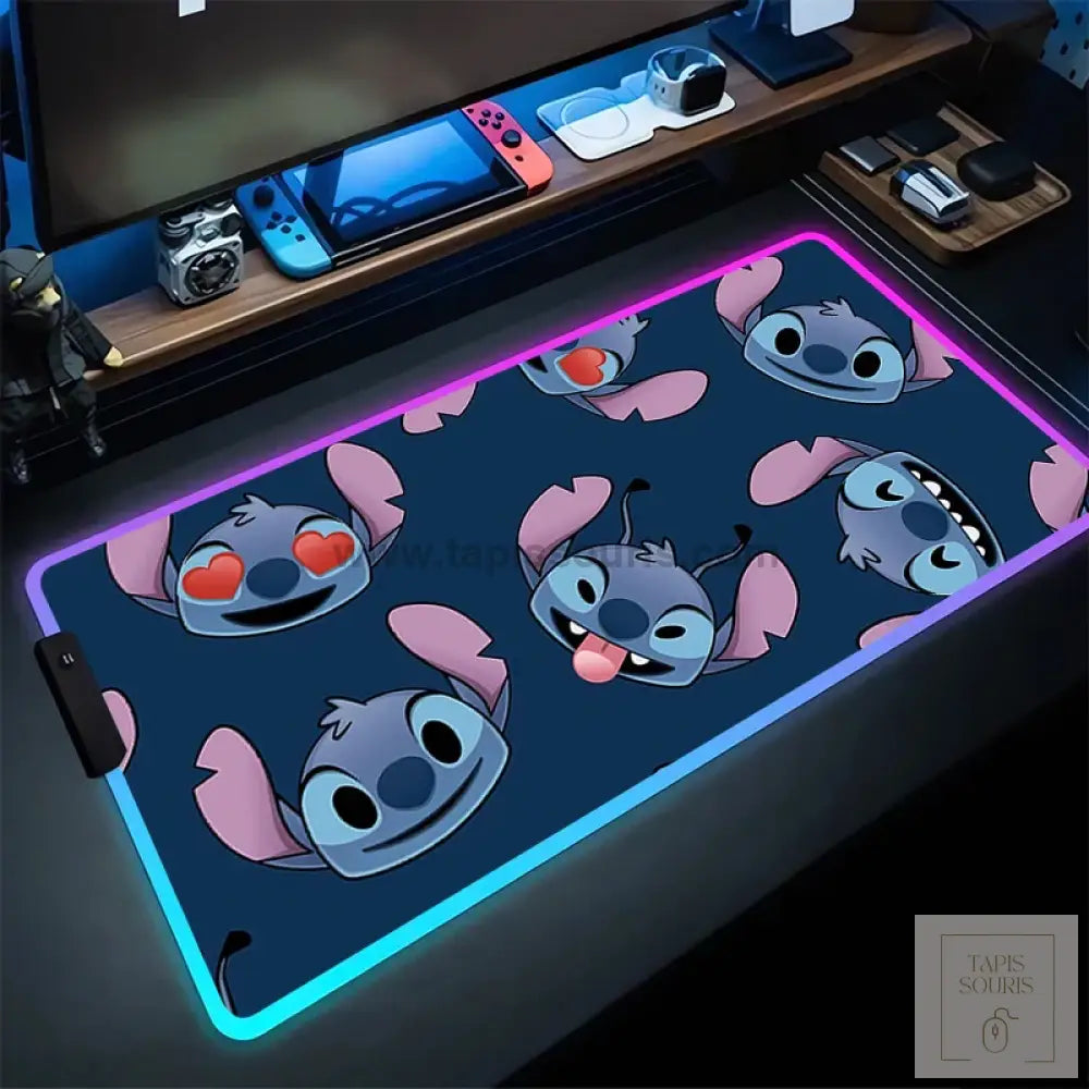 Tapis de Souris RGB Stitch - 11 / 35x25cm x 3mm - Petite taille