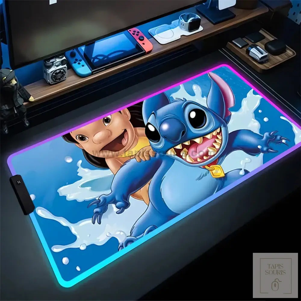 Tapis de Souris RGB Stitch - 12 / 35x25cm x 3mm - Petite taille
