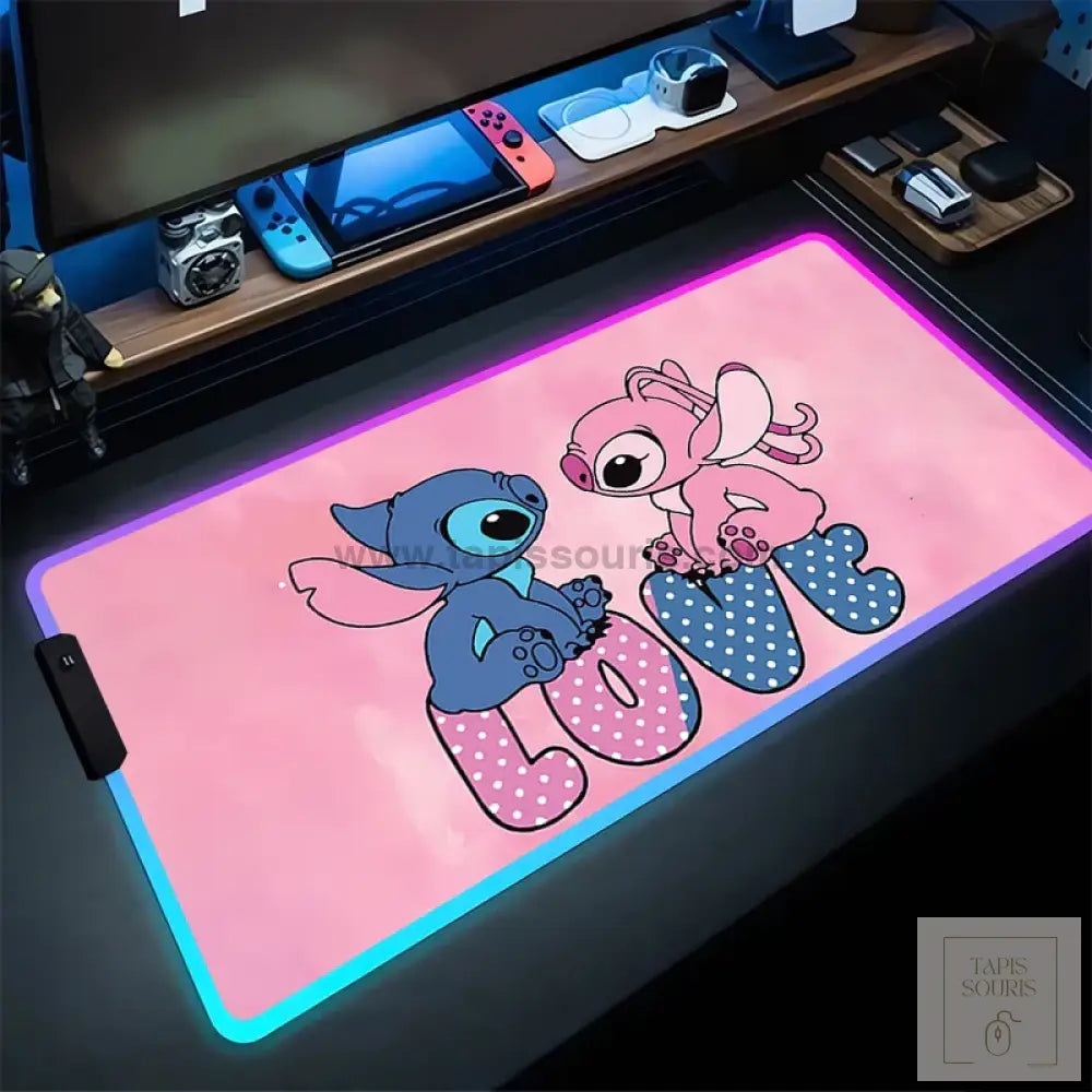 Tapis de Souris RGB Stitch - 4 / 35x25cm x 3mm - Petite taille