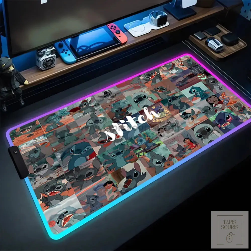 Tapis de Souris RGB Stitch - 7 / 35x25cm x 3mm - Petite taille
