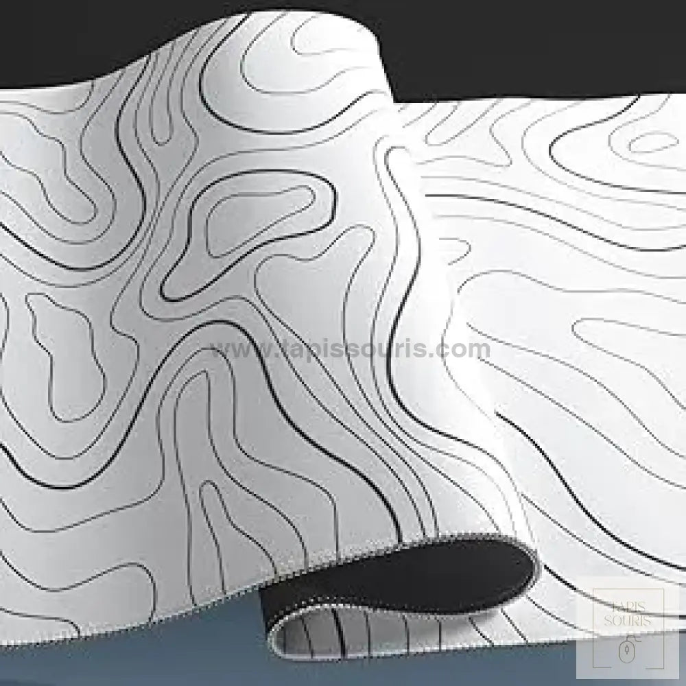 Tapis de Souris XXL Blanc et Noir - Tapis Souris