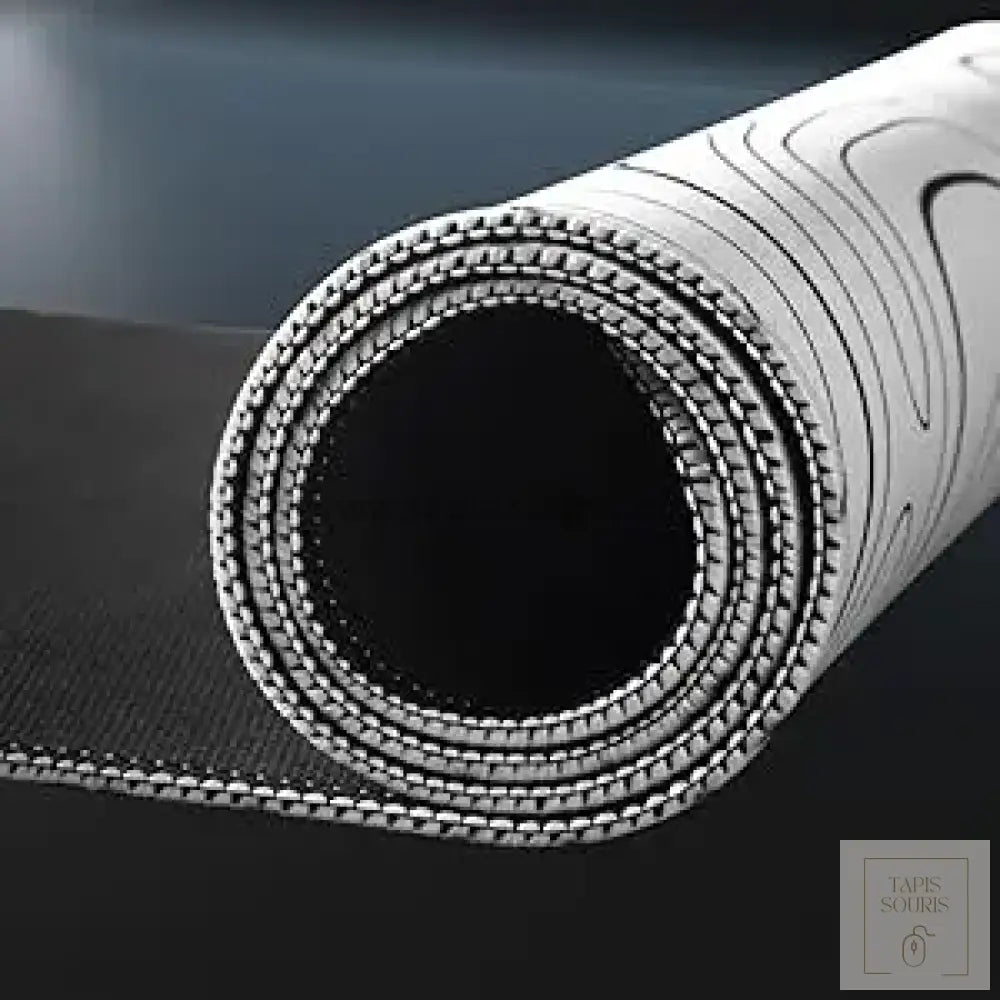 Tapis de Souris XXL Blanc et Noir - Tapis Souris