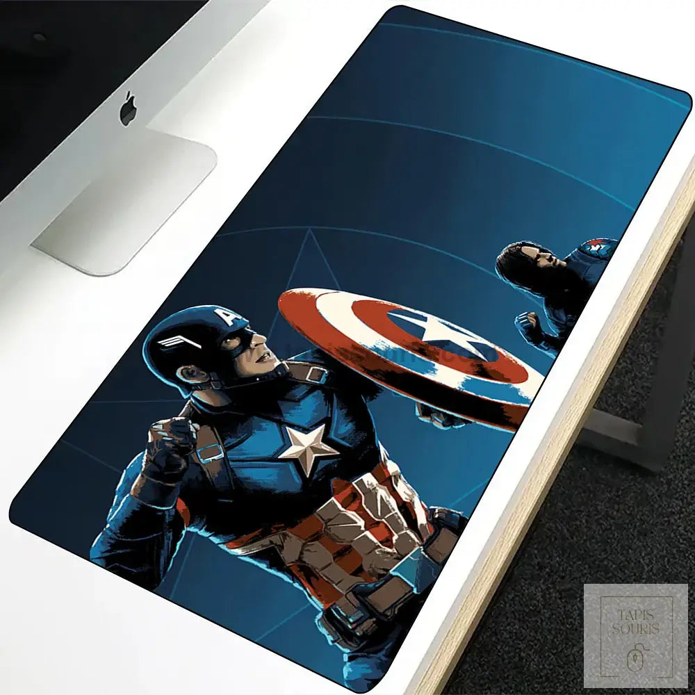 Tapis de souris XXL Captain America - 10 / 60x30cm x 2mm