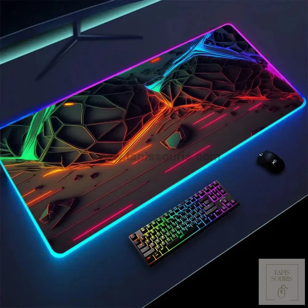 Tapis de Souris XXL RGB - 12 / 35x25cm x 3mm - Petite taille