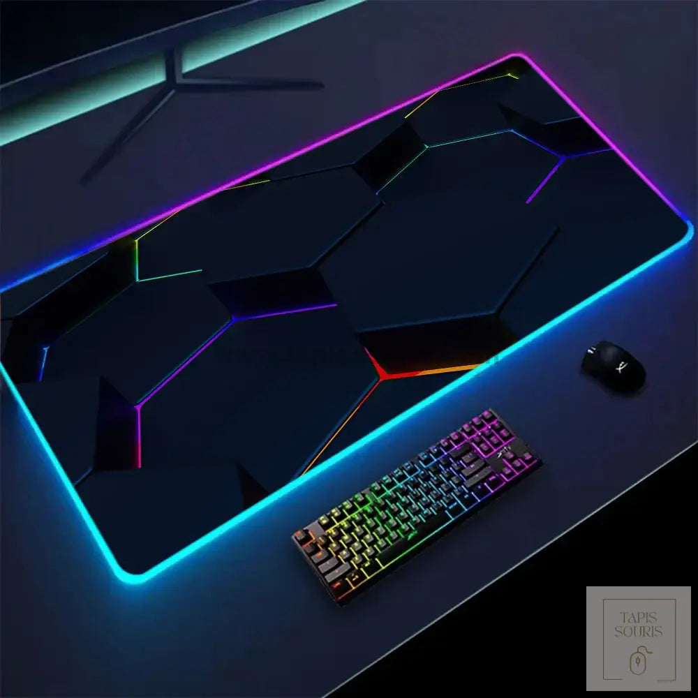 Tapis de Souris XXL RGB - 9 / 35x25cm x 3mm - Petite taille